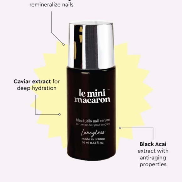(3/30$) le mini macaron black jelly nail serum - Picture 2 of 3